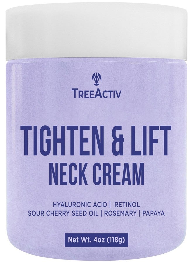 تري أكتيف كريم شد الرقبة بحمض الهيالورونيك والكولاجين وزبدة الكوبواكو، كريم شد ورفع الرقبة للتجاعيد وترهل الجلد، كريم مرطب ومنعم لبشرة أكثر نعومة (113 مل) - Image 1